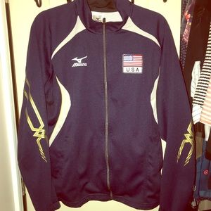 Official Mizuno USA volleyball team jacket